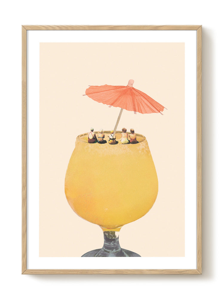 Holiday in a glass II by Maarten Leon - FRAMED - FRAMED