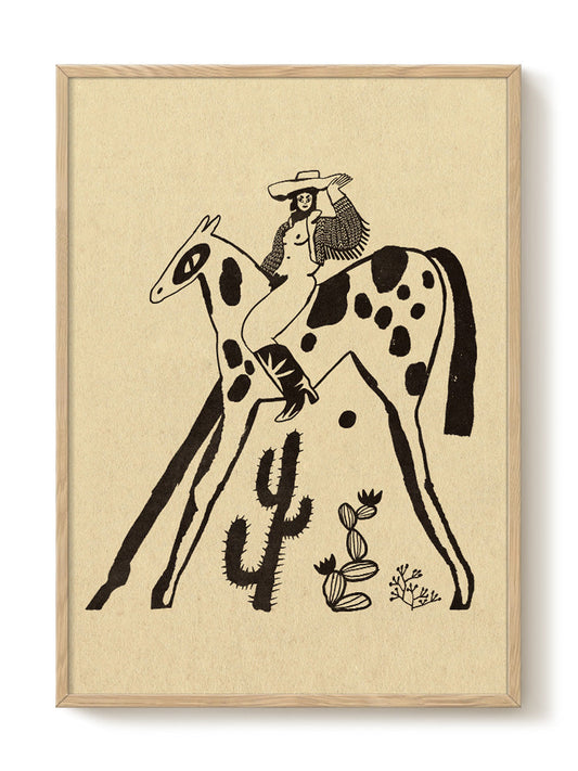 I prefer Cowgirls by Eniko Katalin Eged 24 x 36 - FRAMED