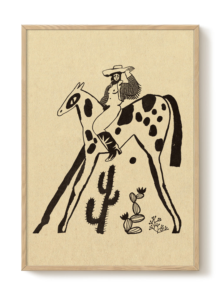 I prefer Cowgirls by Eniko Katalin Eged 24 x 36 - FRAMED