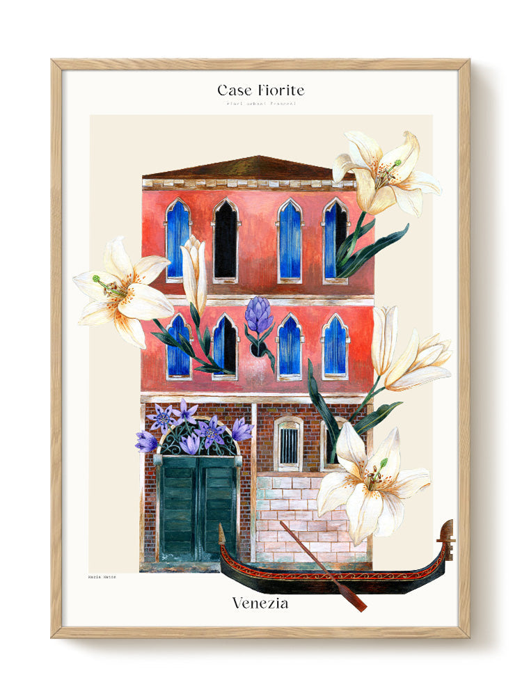 Matos - Flower Houses - Venezia - FRAMED