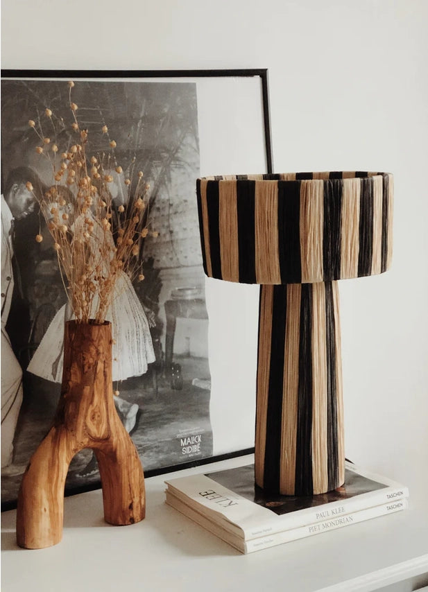 Natural Stripes Lamp - Medium