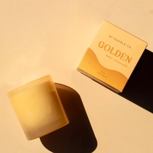 Golden Hue Amber + Honeysuckle Candle