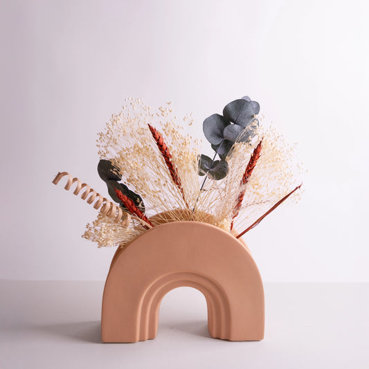 Terracotta Vase - Beige