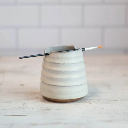 Artist's Brush Cup - Cream