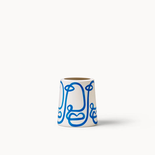 Cobalt Cara Pillar Vase - Short