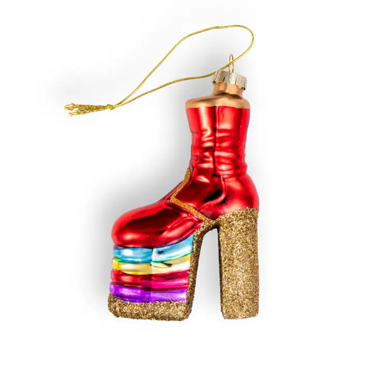 Rainbow Platform Disco Boot