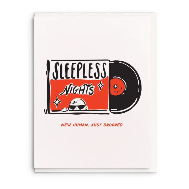 New Human, Letterpress Baby Greeting Card