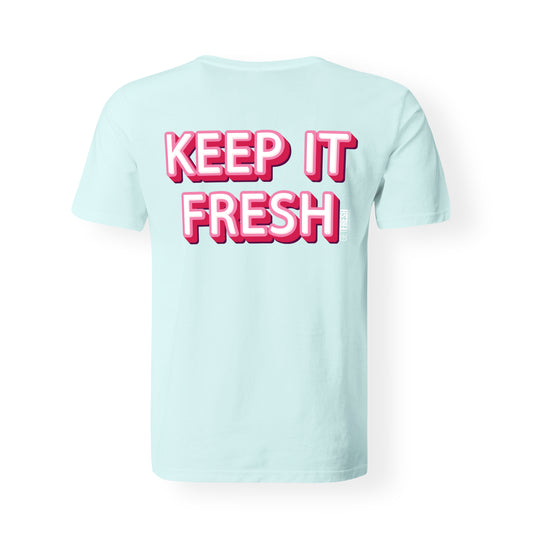 Blue "Keep it Fresh" t-shirt