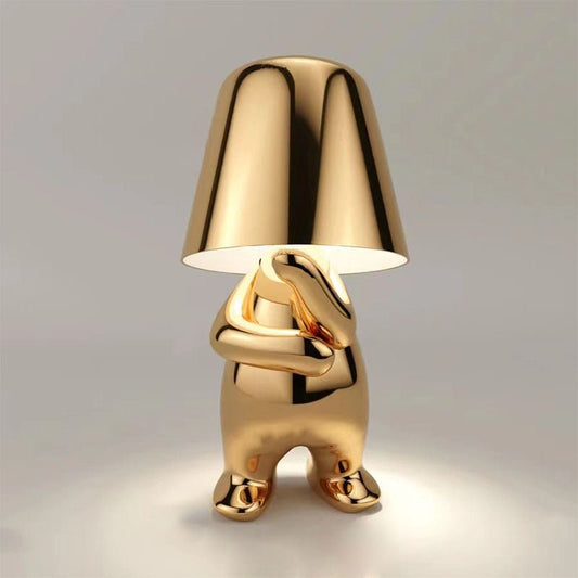 Mini Gold Thinker Lamp (Standing)