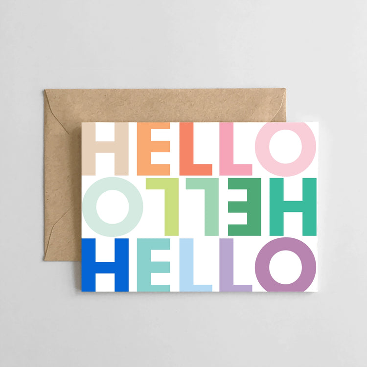Hello Rainbow Card