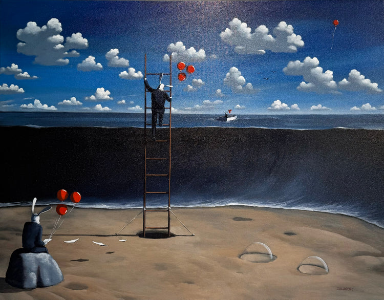 Danny DeLancey - The Stroll - A Swell Journey - Acrylic on Canvas