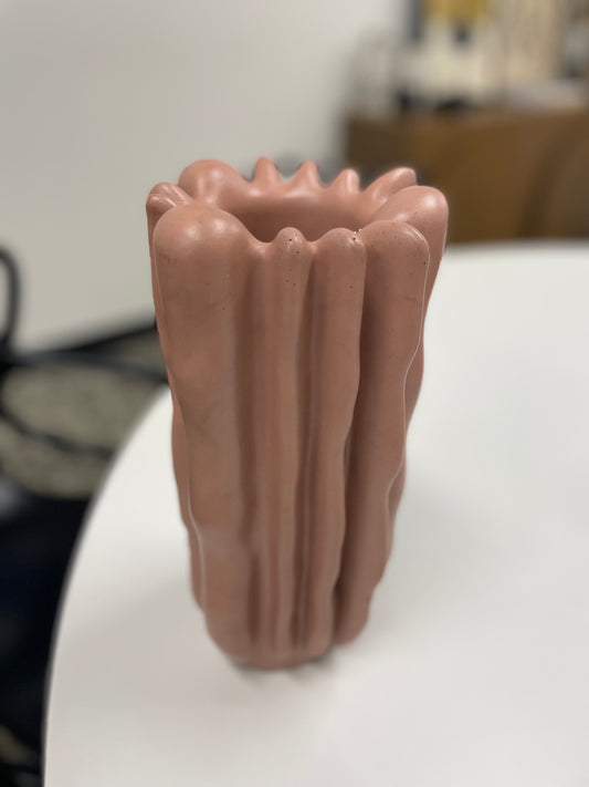 Blush Concrete Vase