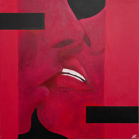 Leslie Murphy - And With That Kiss - Acrylic on Canvas
