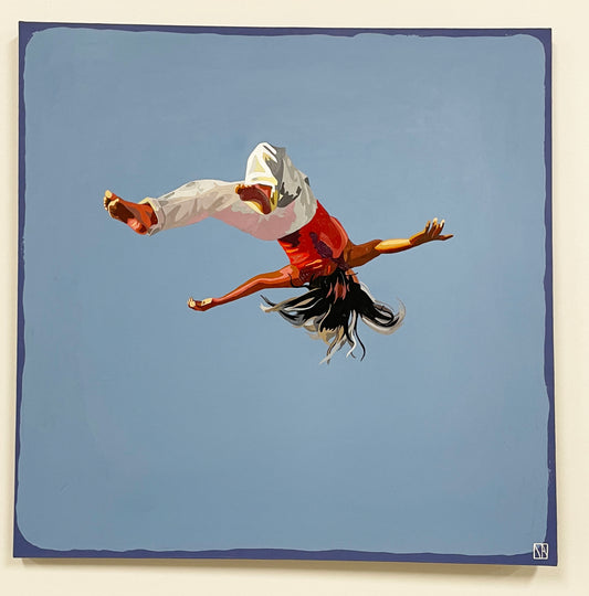 Daria Baklykova - Freedom, Woman in the air