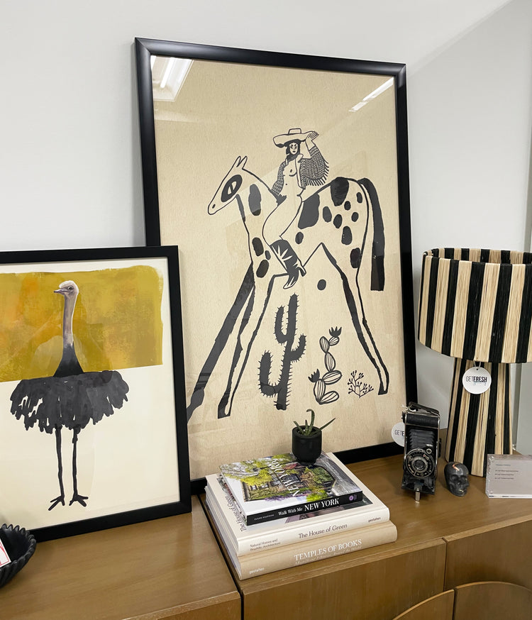 I prefer Cowgirls by Eniko Katalin Eged 24 x 36 - FRAMED