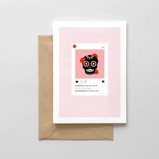 Skull Instagram Card - Card