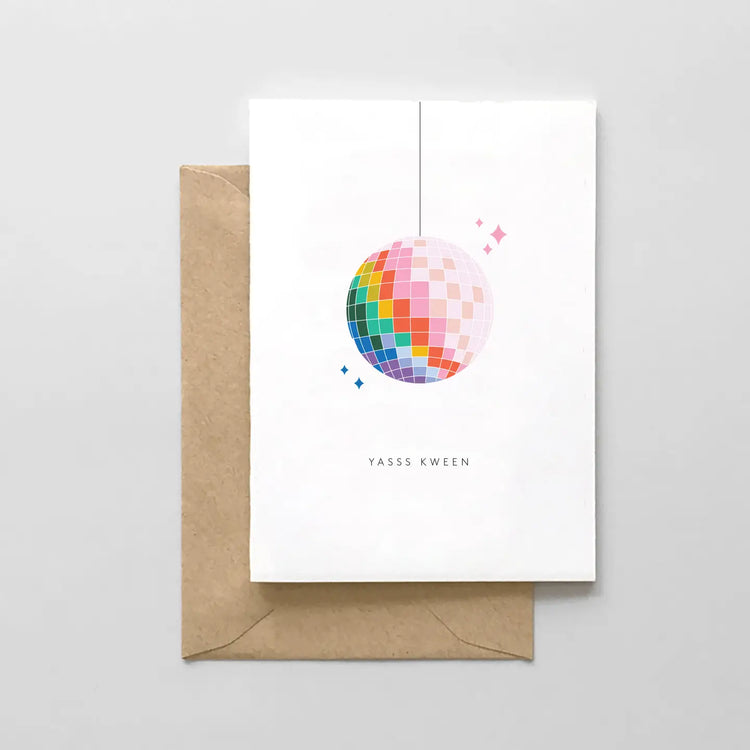 Yes Disco Queen Card