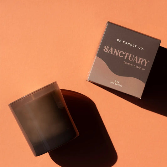 Sanctuary Hue Candle (Leather + Incense)