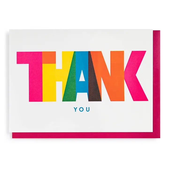 Thank You - Modern Color - Greeting Card