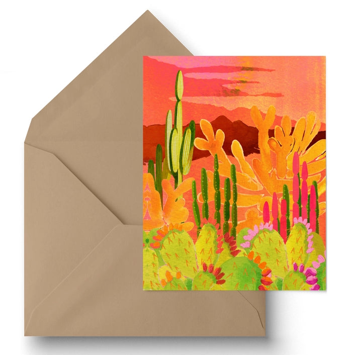 Glowing Garden - Greeting Card