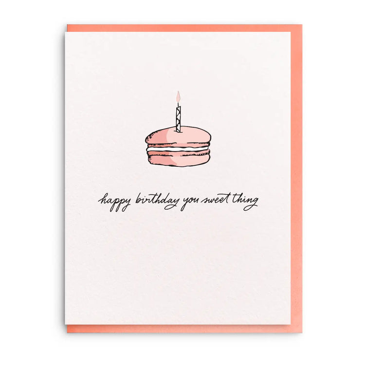 Sweet Thing - Letterpress Birthday Greeting Card