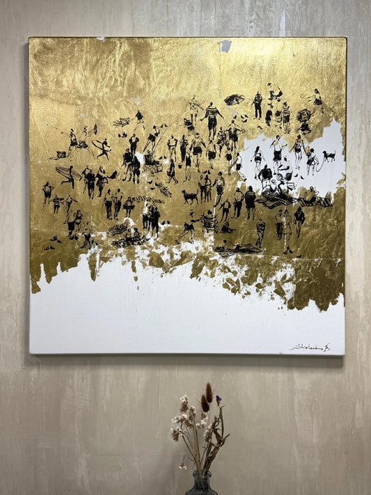 Shiptenko Bogdan - Golden Beach 2024 - Acrylic on Canvas