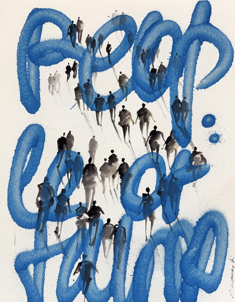 Shiptenko Bogdan - We The People 2025 - Spray Paint on Paper (2)