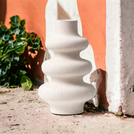 Nordic Bubble Swirl Ceramic Vase