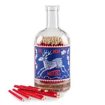 The Stag | Glass Bottle - Christmas Safety Matches
