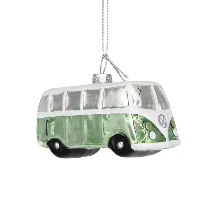 VW Green Bus Ornament