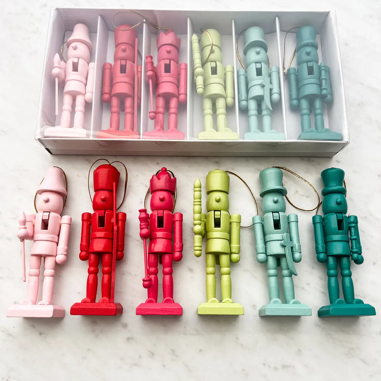 Colorful Wood Nutcracker Set
