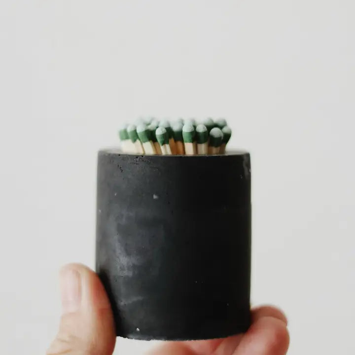 Concrete Match Holder I Match Striker