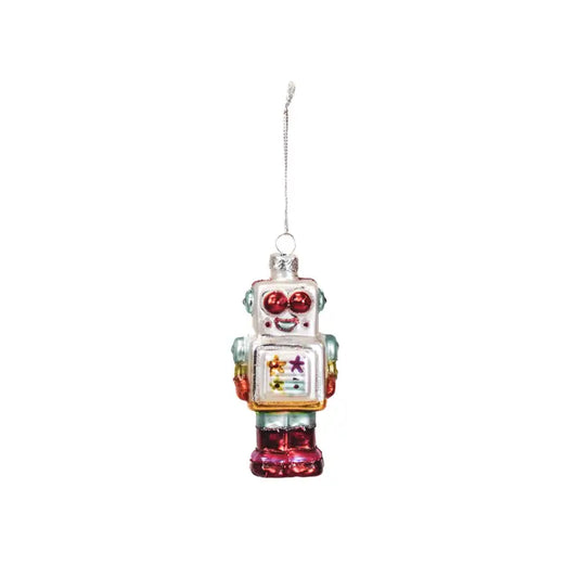 Glass Robot Ornament