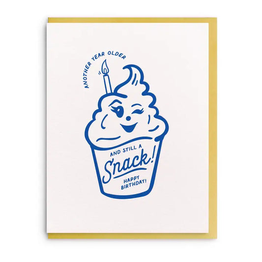 Snack - Letterpress Birthday Greeting Card