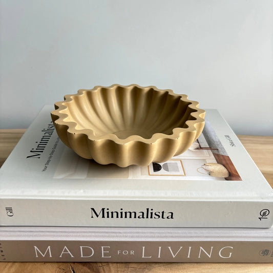 Kyma Ruffle Bowl - Oat