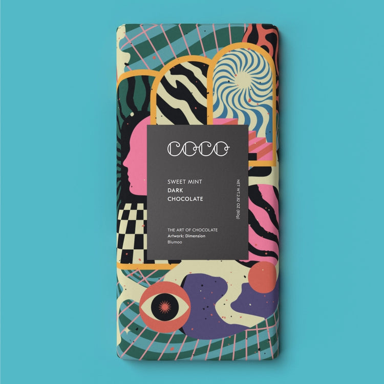 Sweet Mint Dark Chocolate Bar 80g