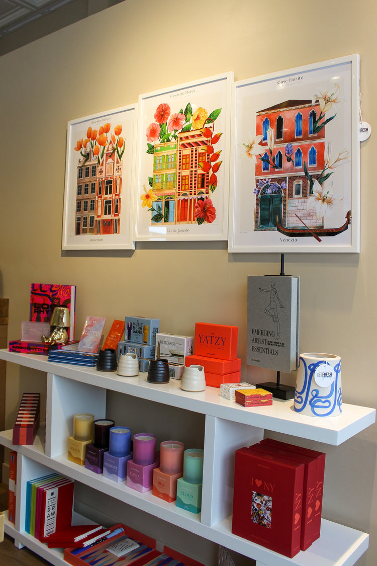 Matos - Flower Houses - Rio de Janerio - FRAMED