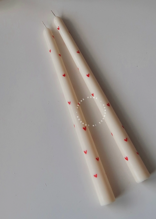 HeartTaper Candle (Set of 2)