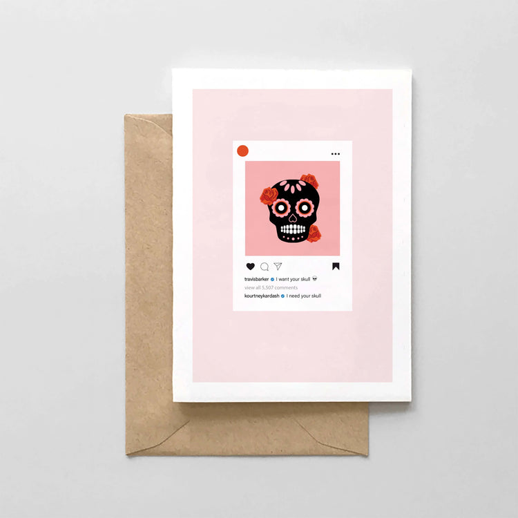 Skull Instagram Card - Card