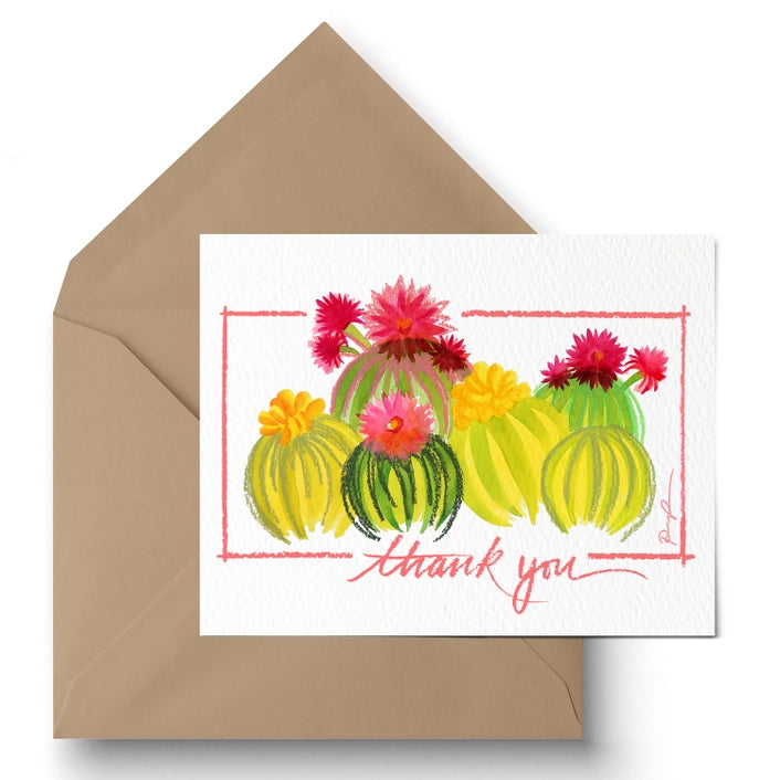 Barrel Beauties Thank You - Greeting Card