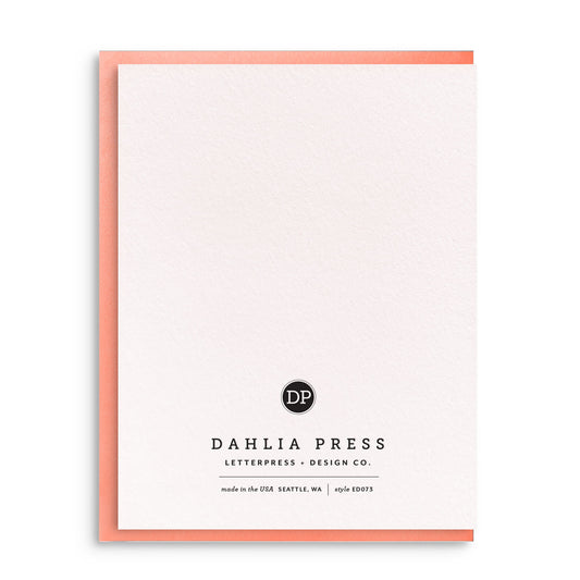 Dirty - Letterpress Everyday Greeting Card