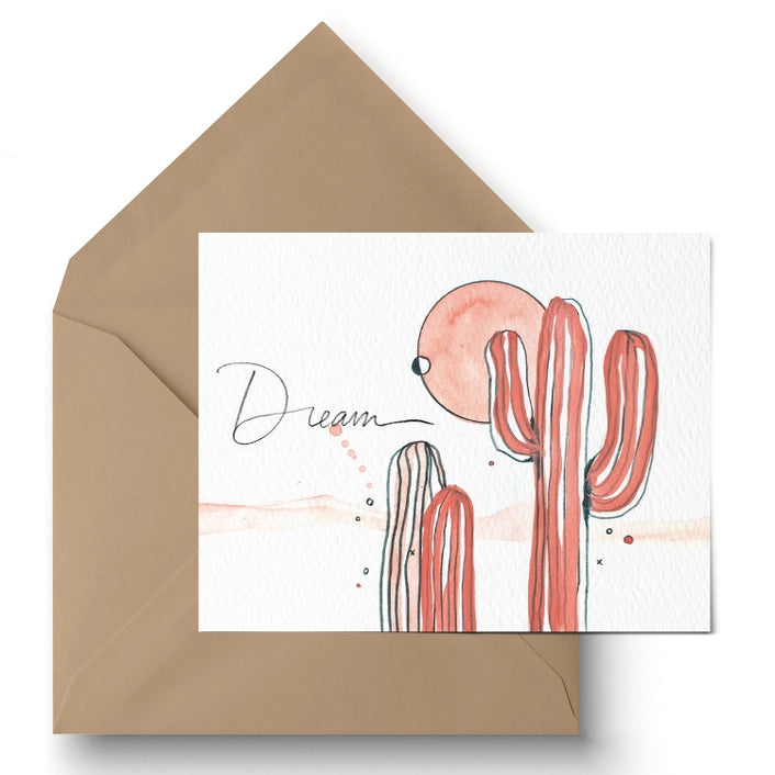 Dream Saguaro - Greeting Card