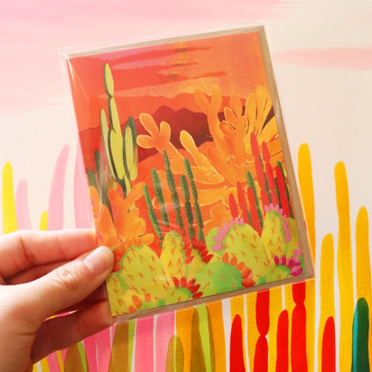 Glowing Garden - Greeting Card